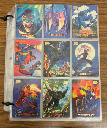 1994 Fleer Marvel Masterpieces Complete Base Set (140) NM