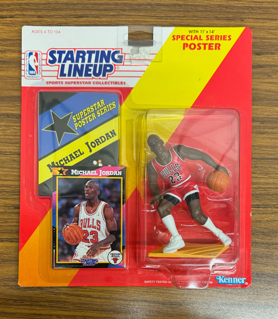 1992 Kenner Starting Lineup Michael Jordan Poster Series New in Box