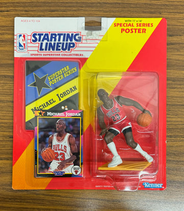 1992 Kenner Starting Lineup Michael Jordan Poster Series New in Box