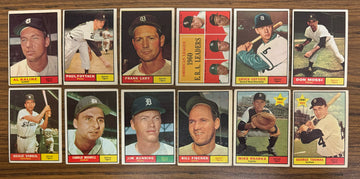 1961 Topps Detroit Tigers Team Set (30) Kaline VG/EX-EX