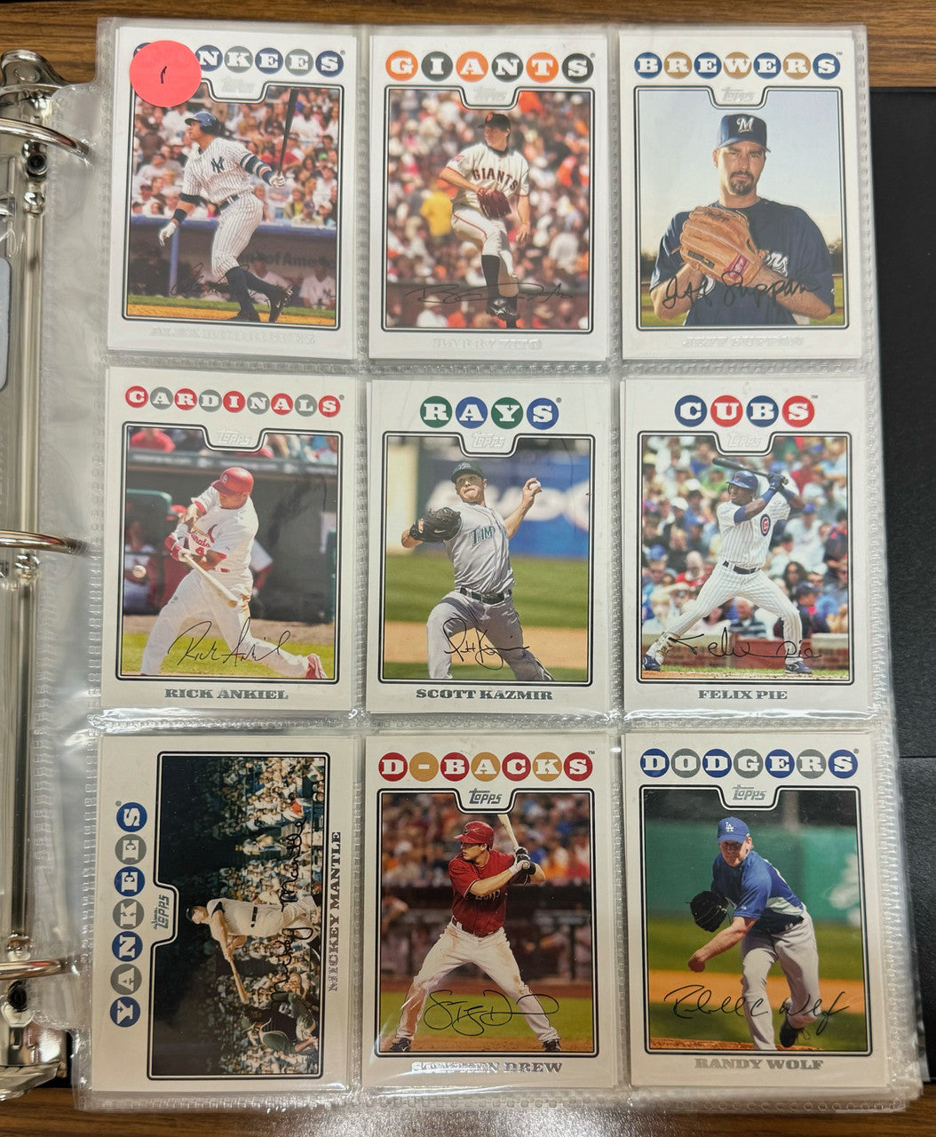2008 Topps Baseball Complete Set (660) NM-MT
