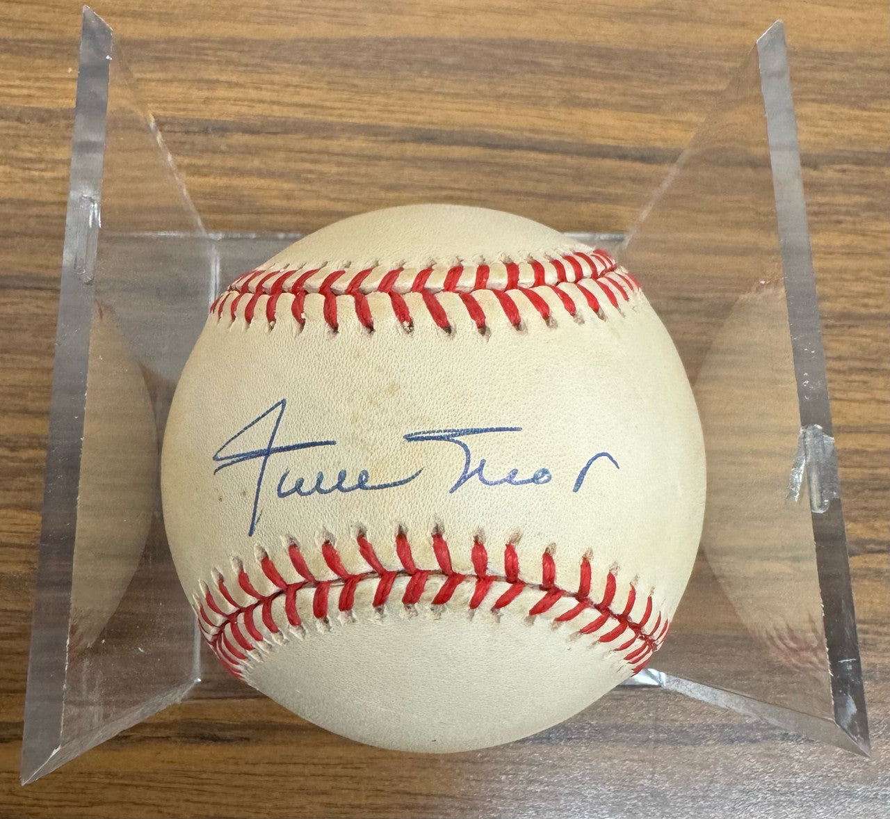 Willie Mays Signed Autographed Rawlings OMLB Baseball JSA *745