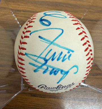 Willie Mays/Monte Irvin Signed Autographed Rawlings Baseball JSA