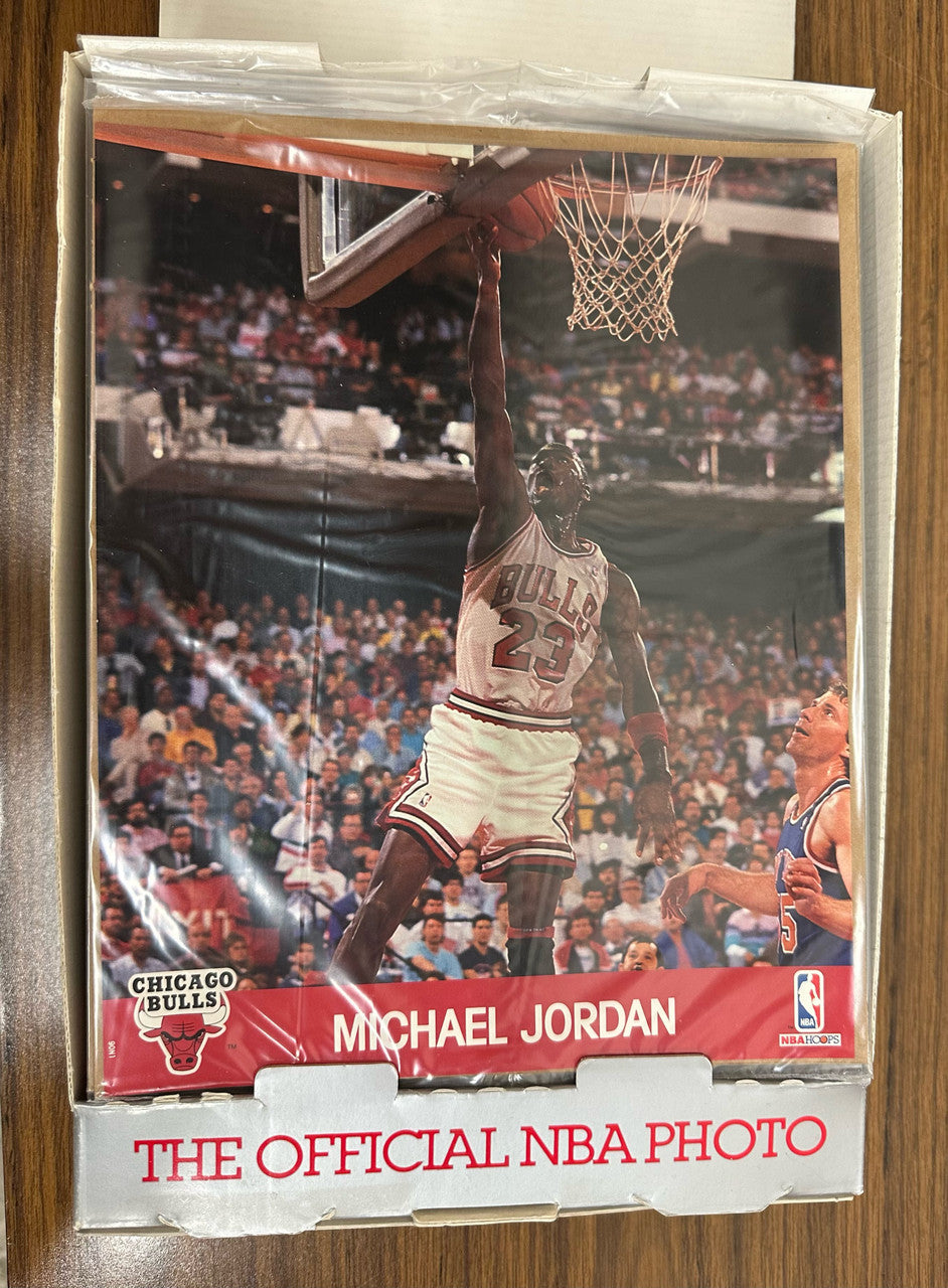 1990 NBA Hoops Action Photos Box 50 Count including Michael Jordan