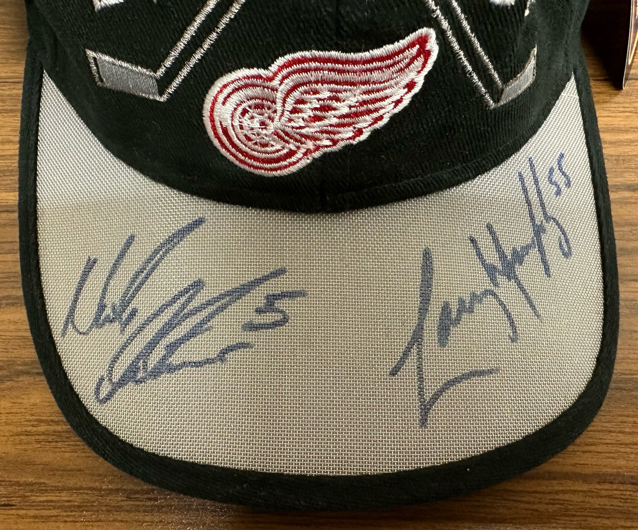 Nick Lidstrom/Larry Murphy Signed Autographed Hat JSA AK60652