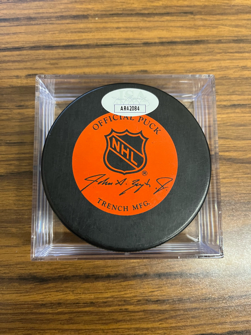 Vladimir Konstantinov Signed Autographed Red Wings Hockey Puck JSA
