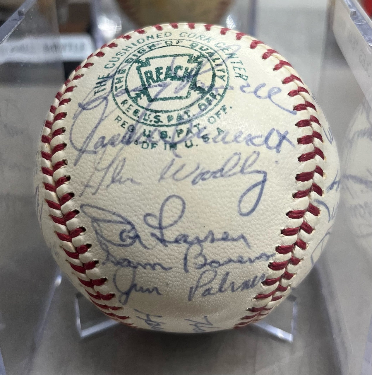 1965 Baltimore Orioles Team Signed OAL Baseball Brooks Robinson Jim Palmer