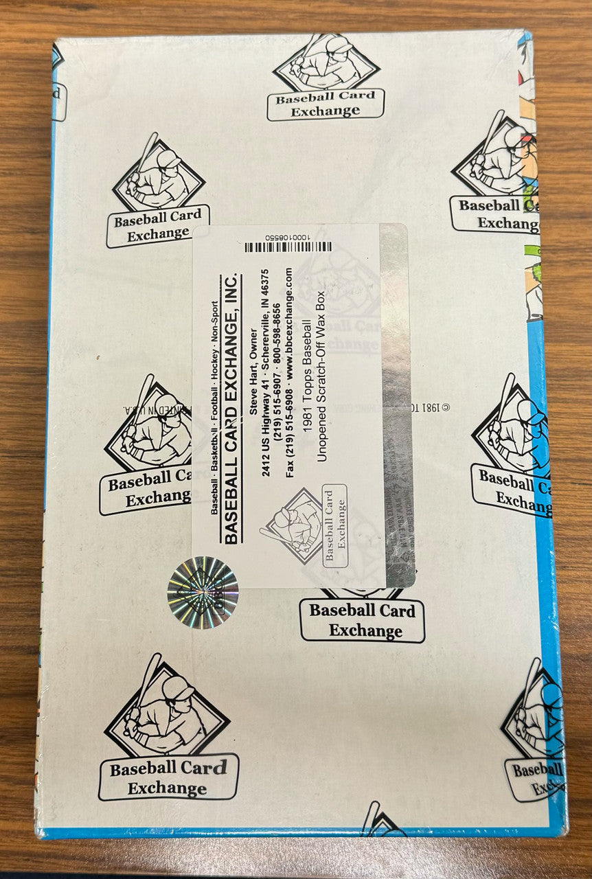 1981 Topps Scratch-Off Baseball Box BBCE Wrapped and Sealed