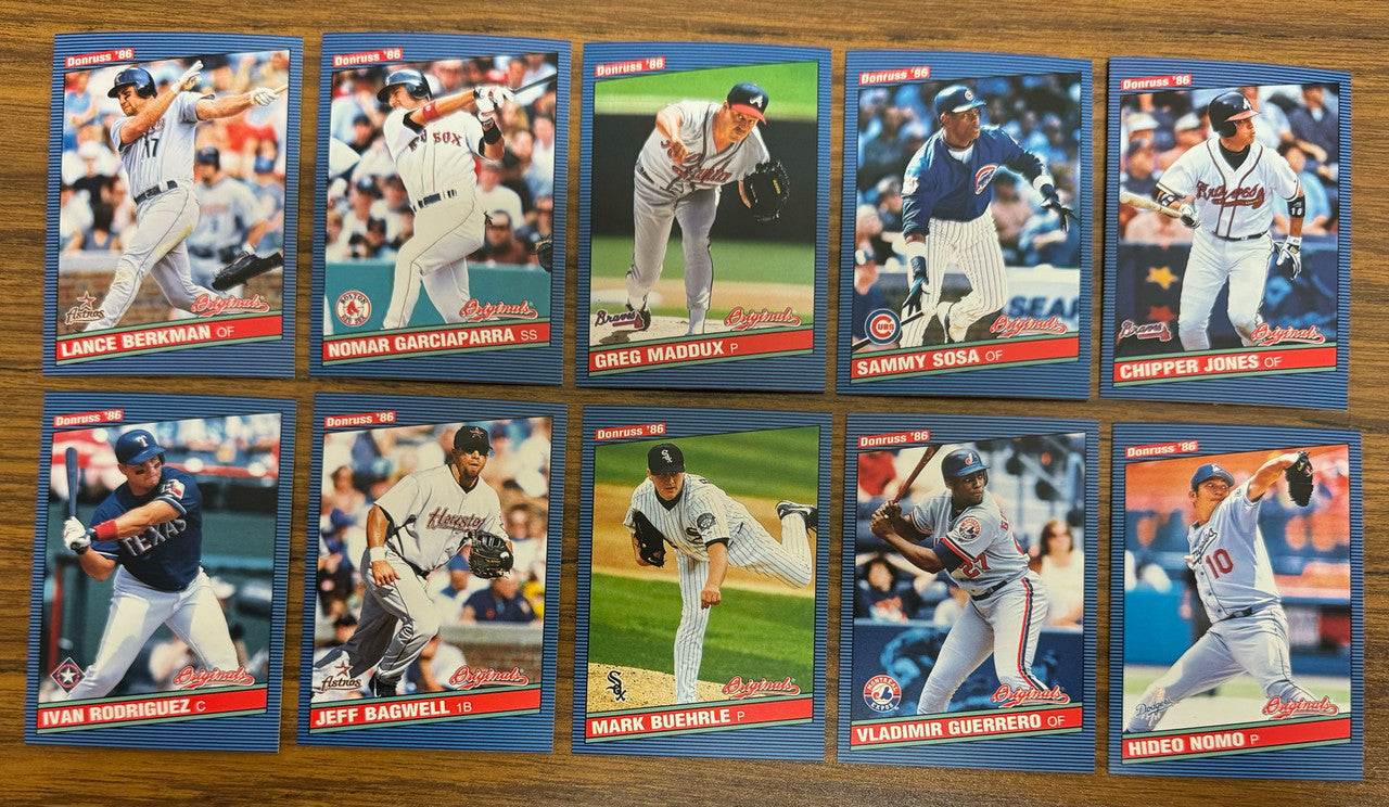 2002 Donruss Originals Baseball Complete Set (425) w/ SPs and Update