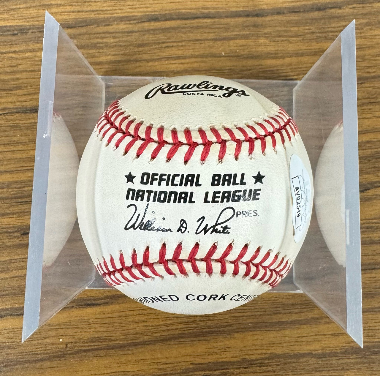 Ernie Banks Signed Autographed Rawlings ONL Baseball JSA