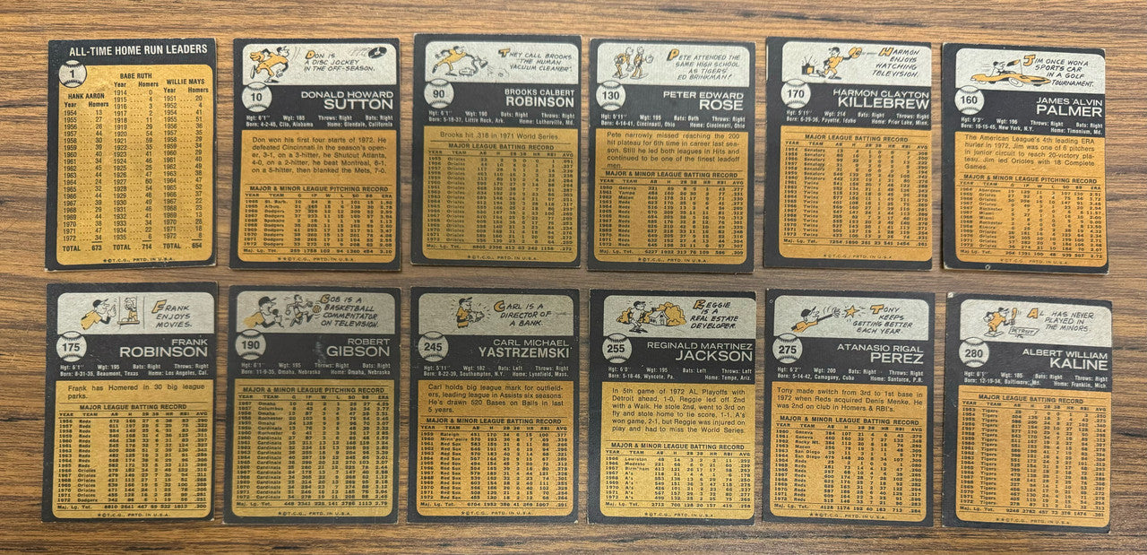 1973 Topps Baseball Near Complete Set 647/660 VG/EX Overall