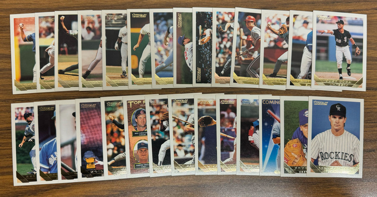 1993 Topps Gold Baseball Lot of 108 Cards w/ Duplicates