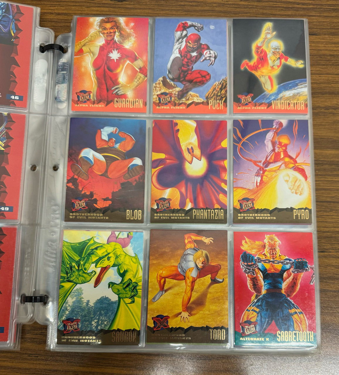 1995 Fleer Ultra X-Men Wolverine Binder New Sealed + Near Complete Set 142/150