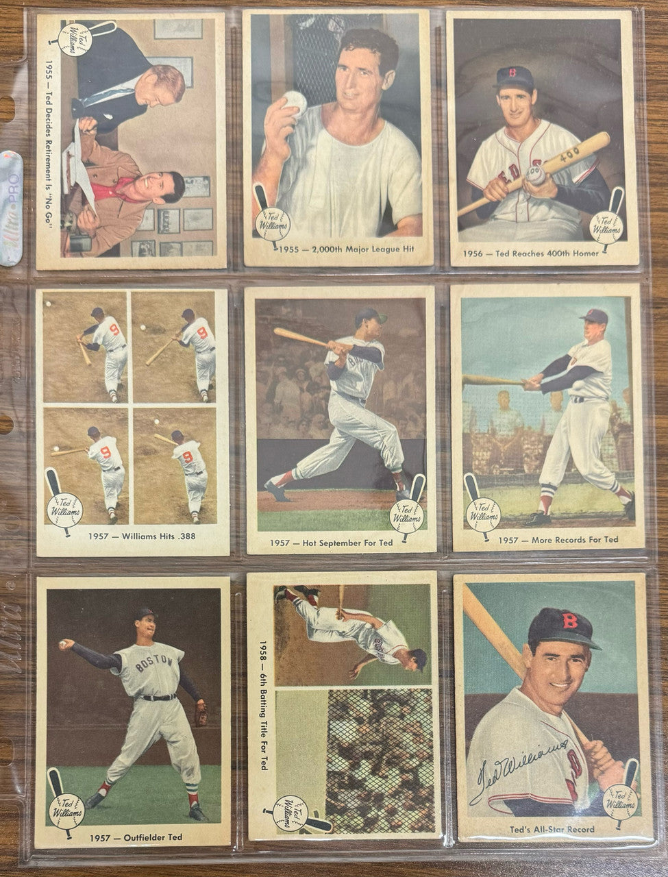 1959 Fleer Ted Williams Baseball Near Complete Set (78/80) EX-EX+