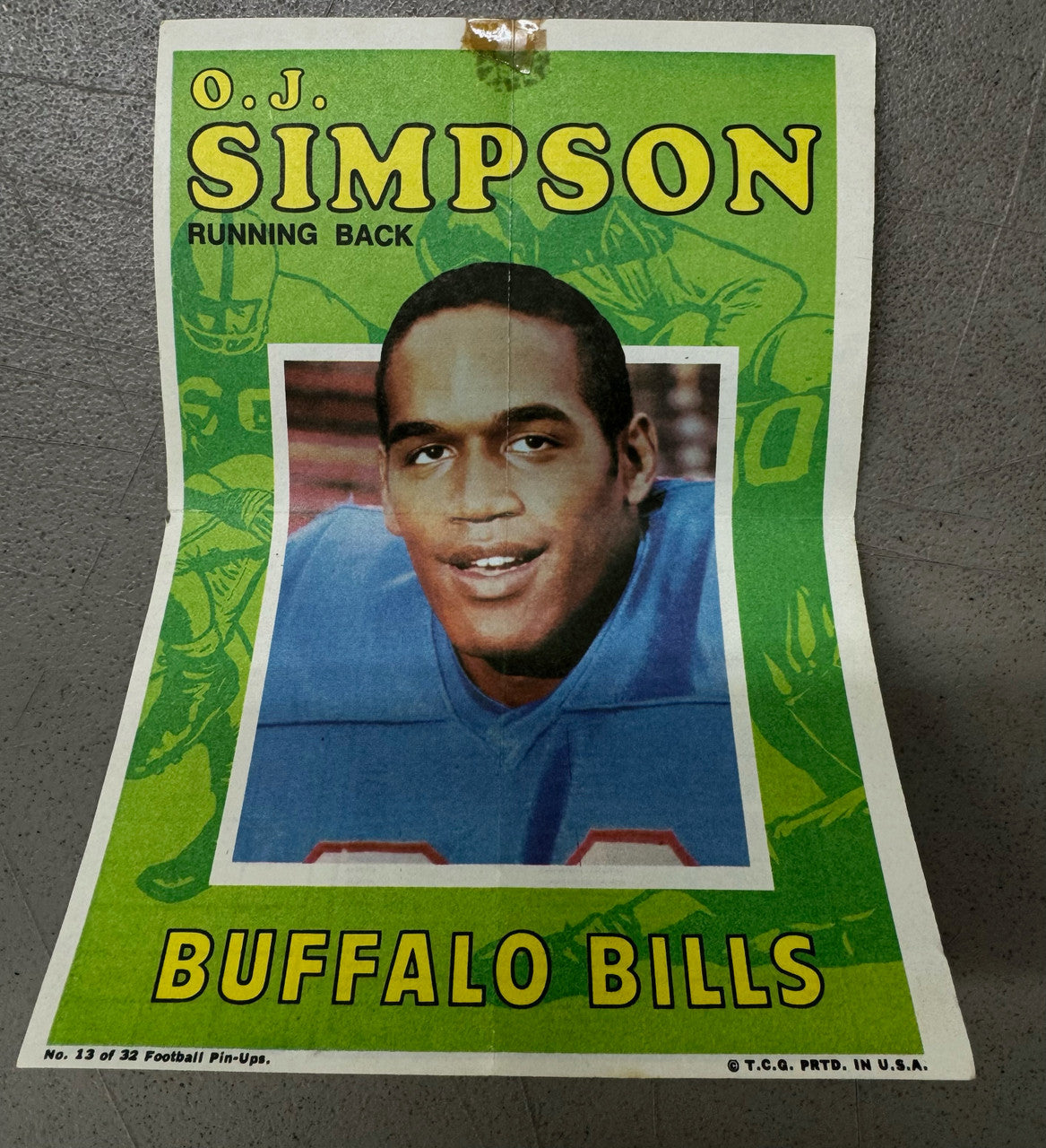 1971 Topps Football Posters Near Complete Set 29/32 Low-Mid Grade