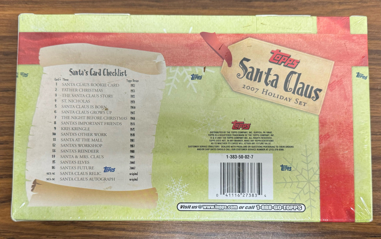 2007 Topps Santa Claus Holiday Set Box Factory Sealed