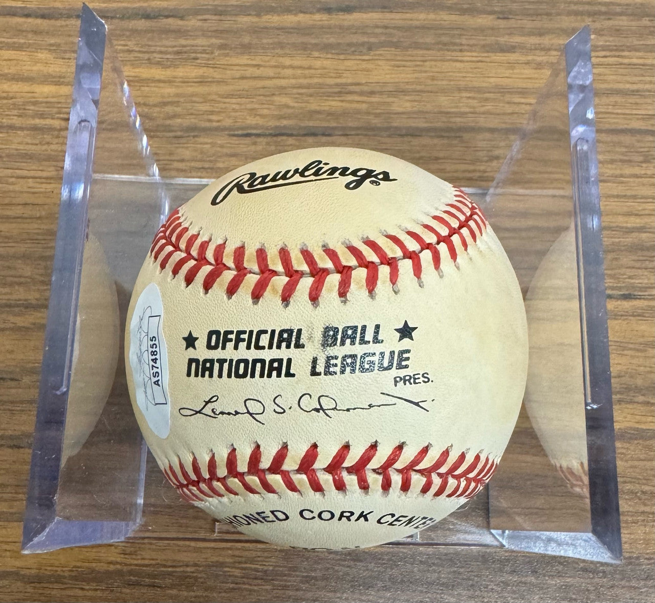Richie Ashburn Signed Autographed Rawlings ONL Baseball JSA