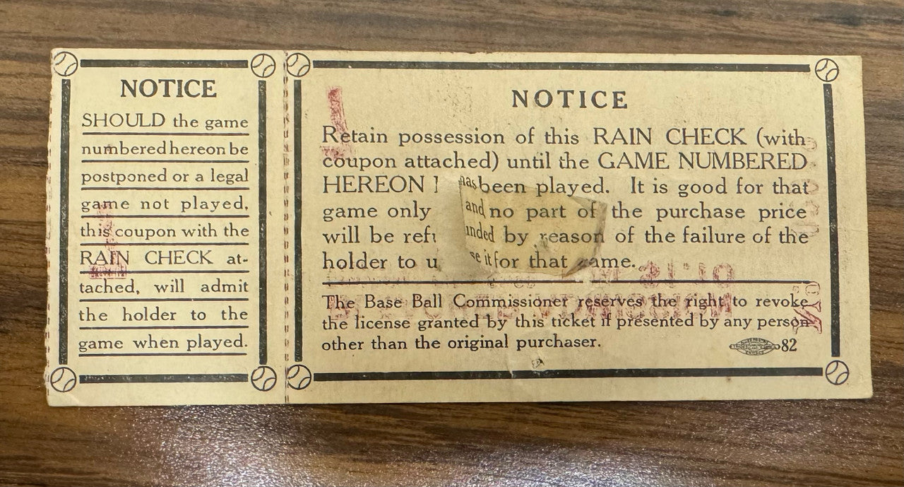 1934 World Series Detroit Tigers vs St. Louis Cardinals Game 7 Ticket