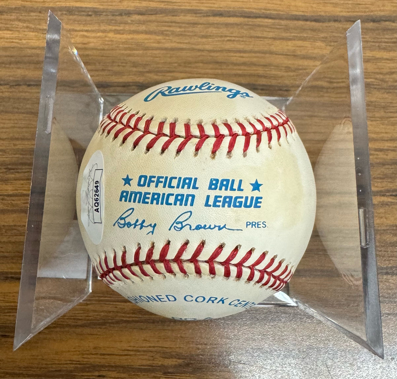 Al Kaline Signed Autographed Rawlings OMLB Baseball JSA *649