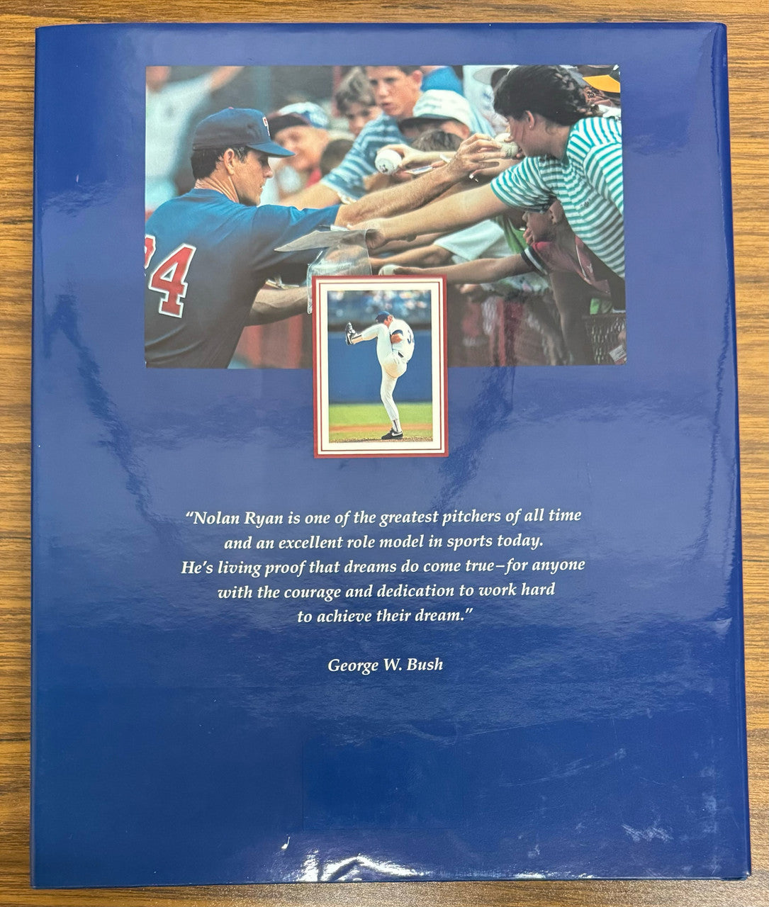 Nolan Ryan Signed Autographed Authorized Pictorial History Book COA