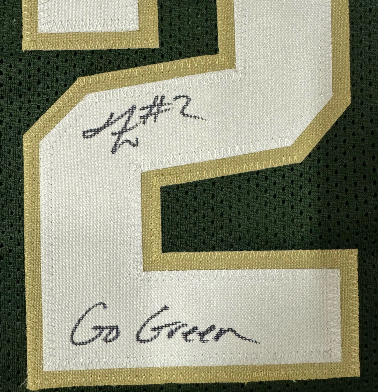 Tyson Walker Signed Autographed Green Jersey Inscribed