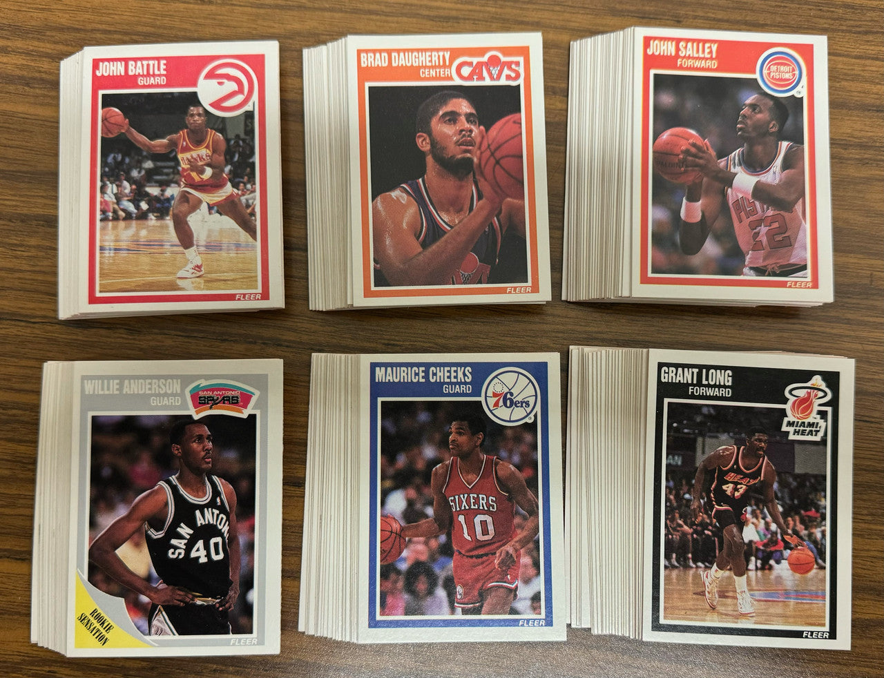 1989-90 Fleer Basketball Complete Set (168) w/Stickers (11) NM-MT