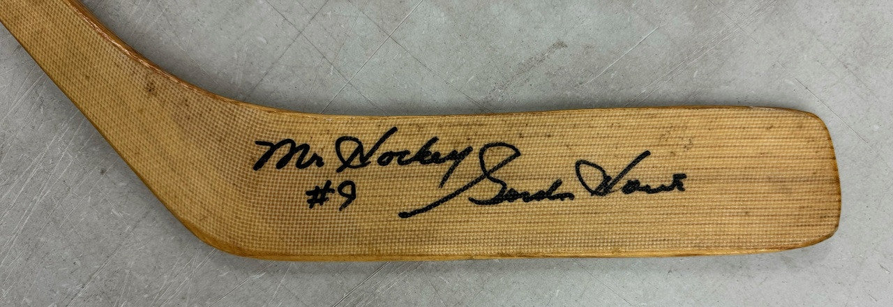 Gordie Howe Signed Autographed Northland Stick Inscribed Mr. Hockey JSA