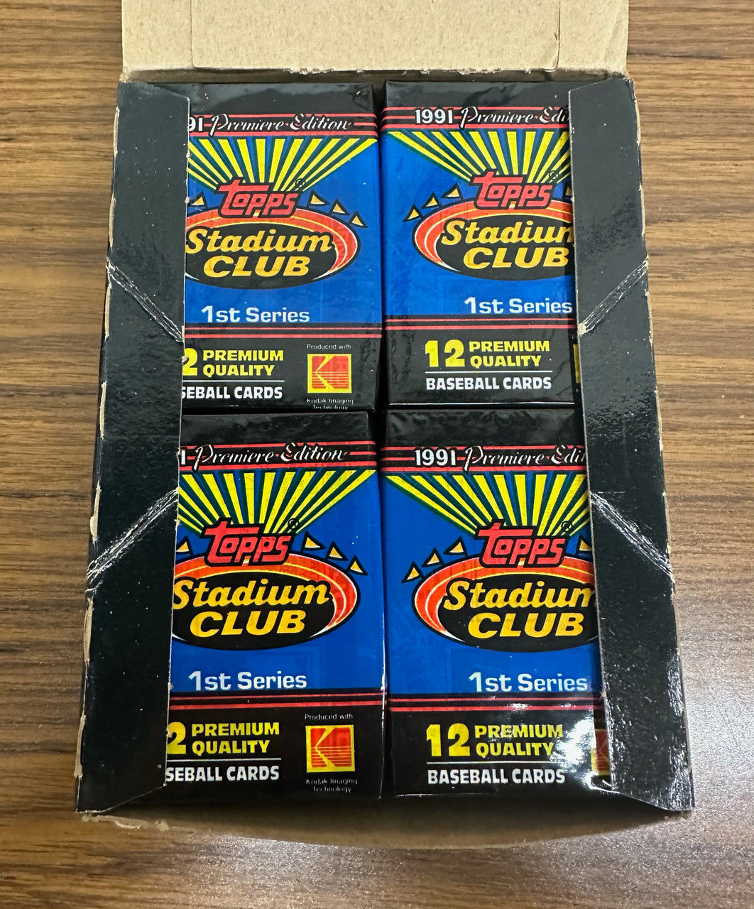 1991 Topps Stadium Club Series 1 Baseball Wax Box 36 Factory Sealed Packs
