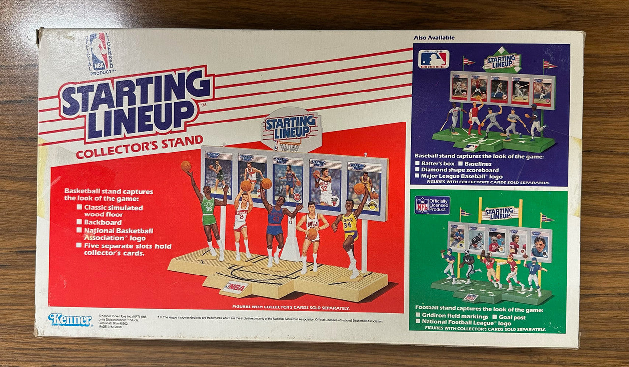 1988 Kenner Starting Lineup NBA Basketball Collectors Stand Sealed