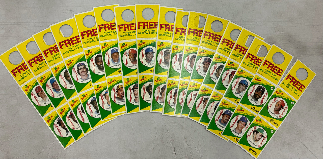 1981-1982 Topps Squirt Panels Lot of 72 Rose Brett Murray