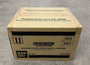 Digimon TCG EX-02 Digital Hazard Booster Box Case (12 Boxes) English