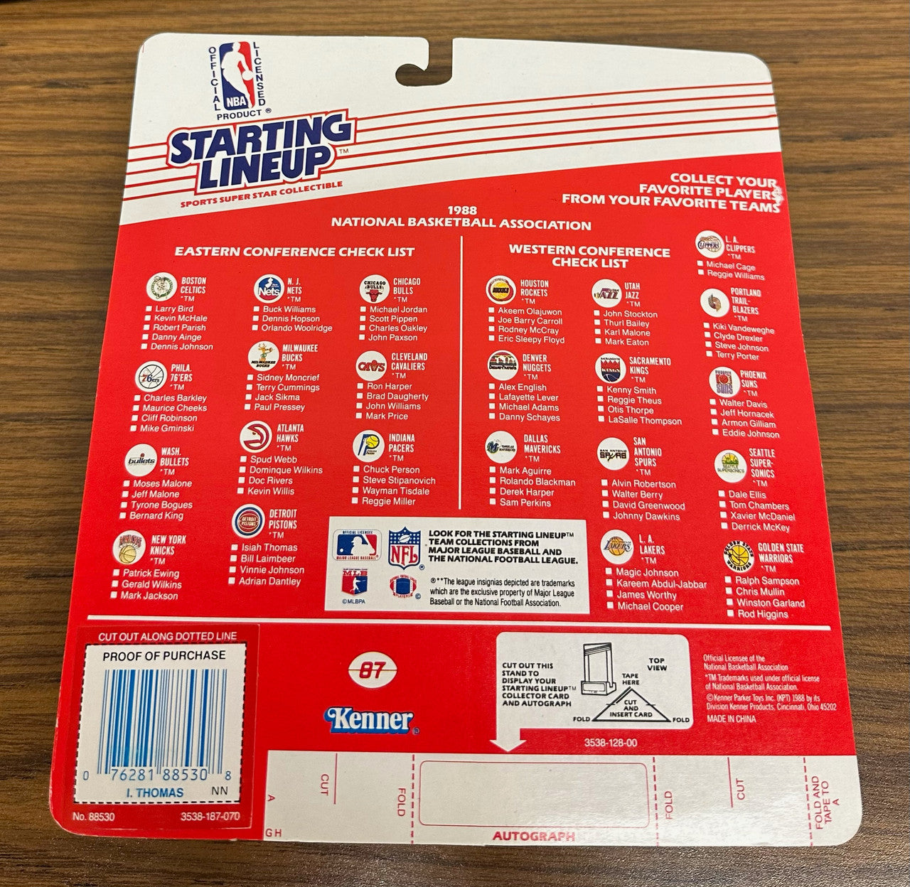 1988 Kenner Starting Lineup Isiah Thomas Figure