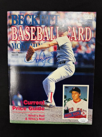 Roger Clemens Signed Autographed 1986 Beckett Magazine JSA