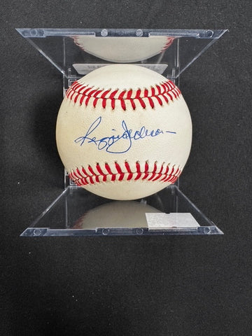 Reggie Jackson Signed Autographed Rawlings OAL Baseball JSA *4706