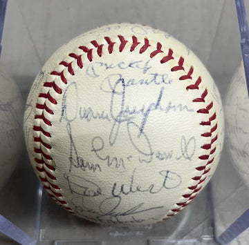 1968 American League All Star Team Signed OAL Baseball Mickey Mantle JSA
