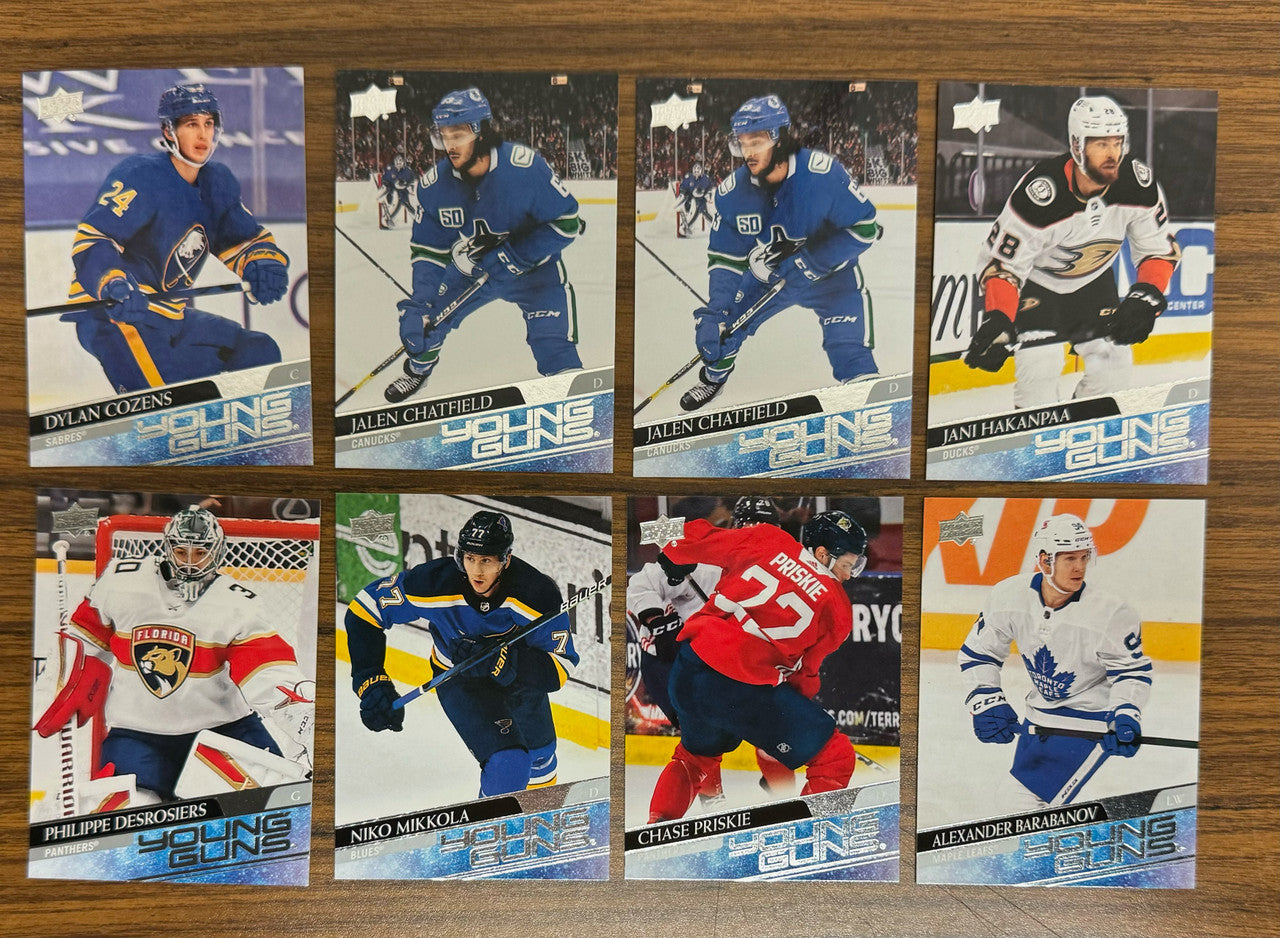 2020-21 Upper Deck Series 2 & Extended Young Guns Lot of 40 w/ Cozens