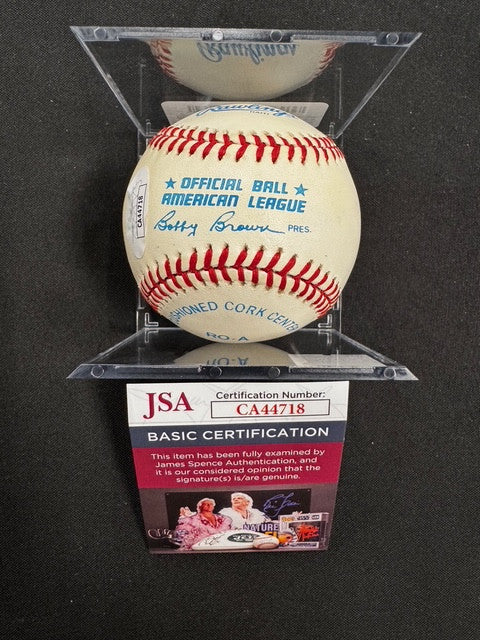 Whitey Ford Signed Autographed Rawlings OAL Baseball JSA *4718
