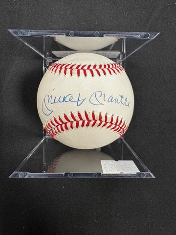Mickey Mantle Signed Autographed Rawlings OAL Baseball JSA *7093