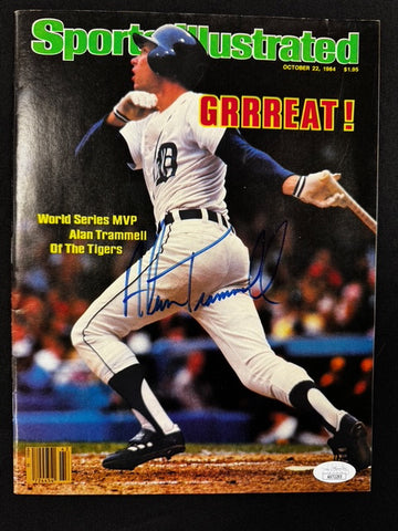 Alan Trammell Signed Autographed 1984 Sports Illustrated Magazine JSA