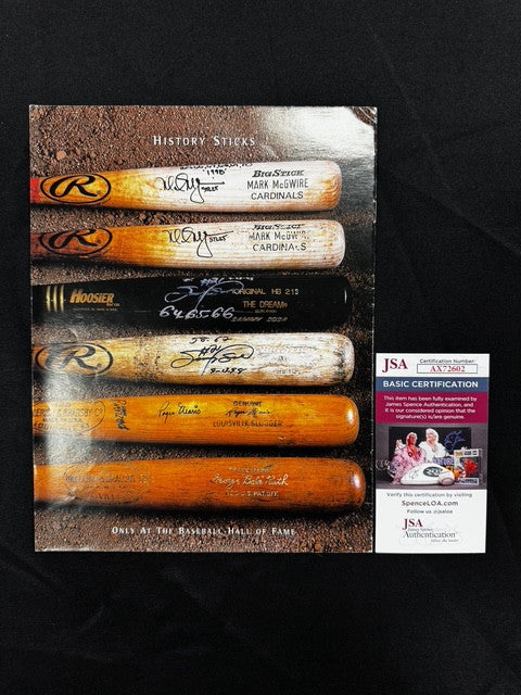Ryan Cepeda Yount Signed Autographed 1999 HOF Program JSA