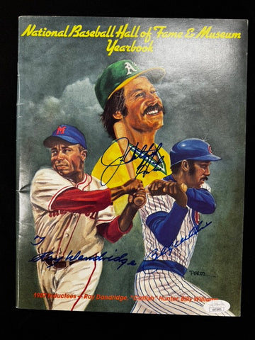 Dandridge Hunter Williams Signed Autographed 1987 HOF Yearbook JSA