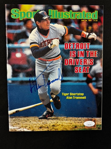 Alan Trammell Signed Autographed May 1984 Sports Illustrated Magazine JSA