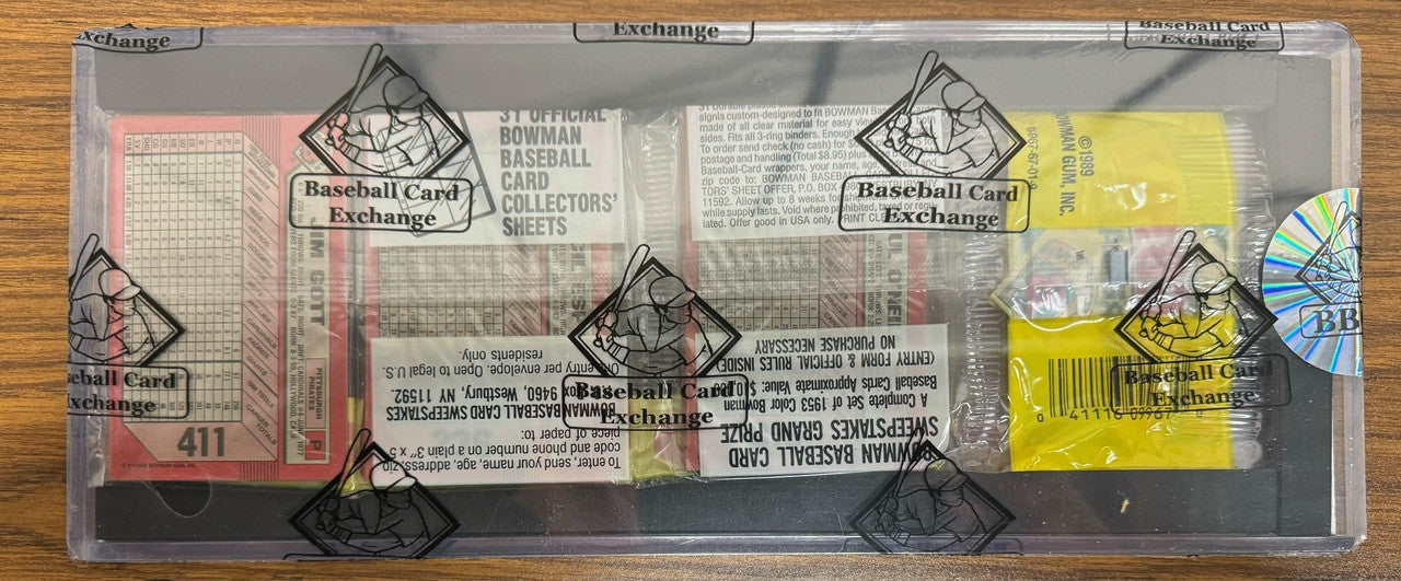 1989 Bowman Baseball Rack Pack Griffey RC on Top BBCE Wrapped and Sealed