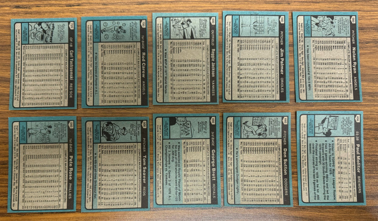 1980 Topps Baseball Near Complete Set 711/726 Henderson RC NM-MT