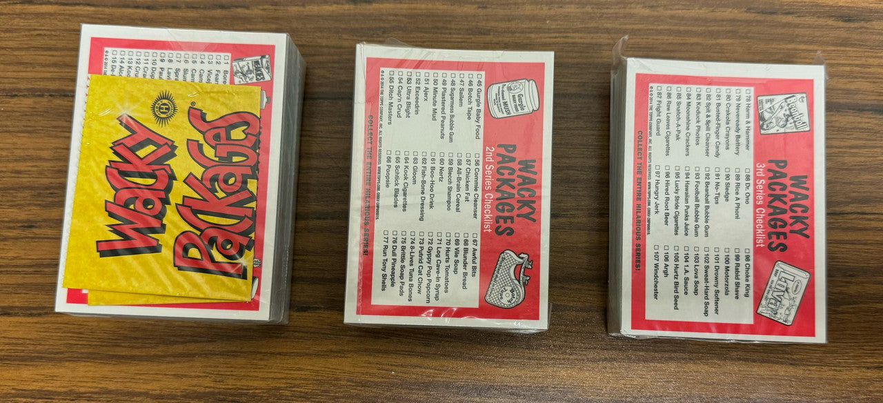2014 Topps Wacky Packages Chrome Series 1-3 Complete Set (110) w/ Wrapper