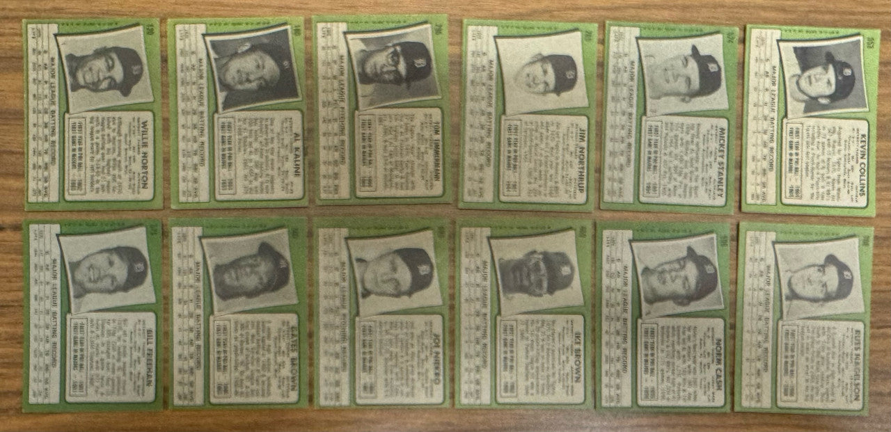 1971 Topps Detroit Tigers Team Set (33) Kaline VG-EX/MT