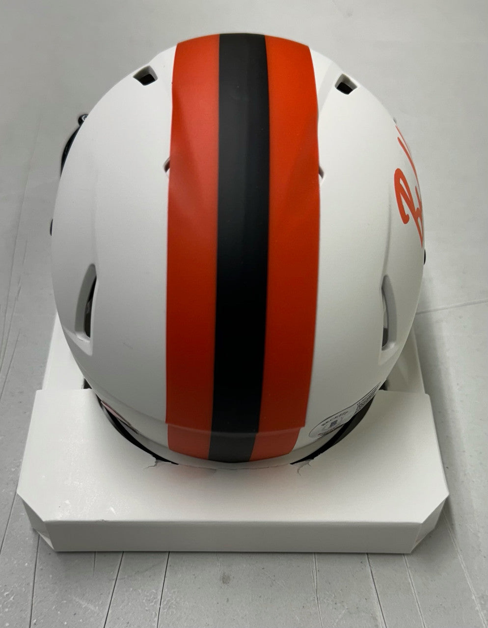 Baker Mayfield Signed Autographed Browns Lunar Mini Helmet BAS