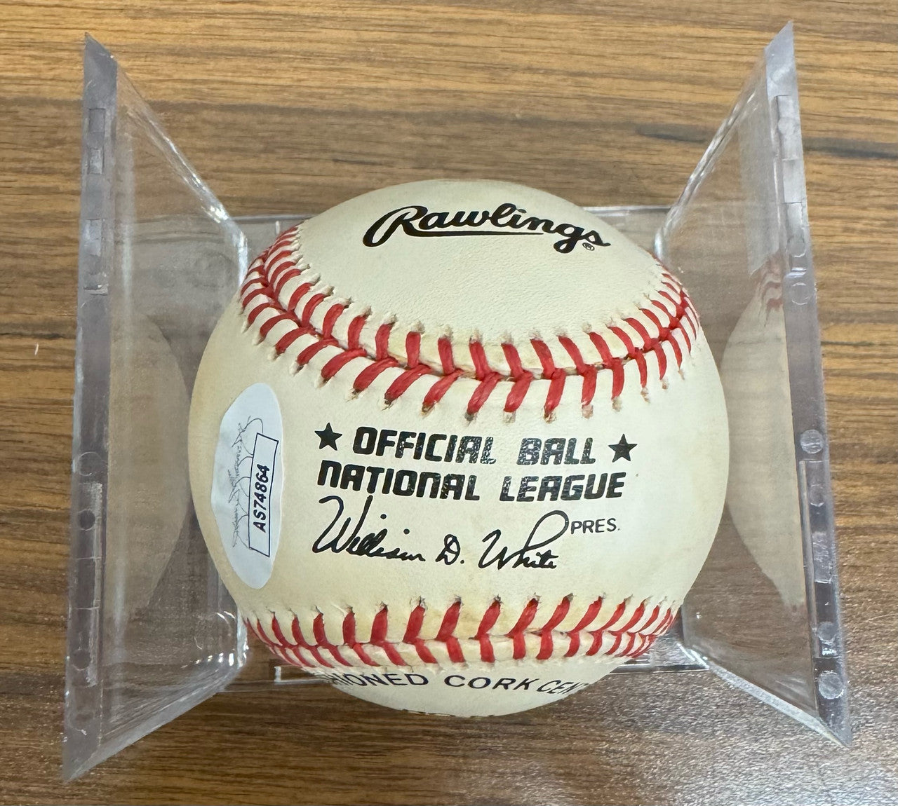 Ray Hayworth Signed Autographed Rawlings ONL Baseball JSA