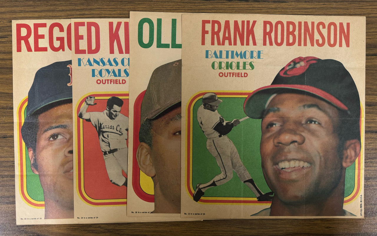 1970 Topps Baseball Posters Complete Set (24) VG/EX-EX
