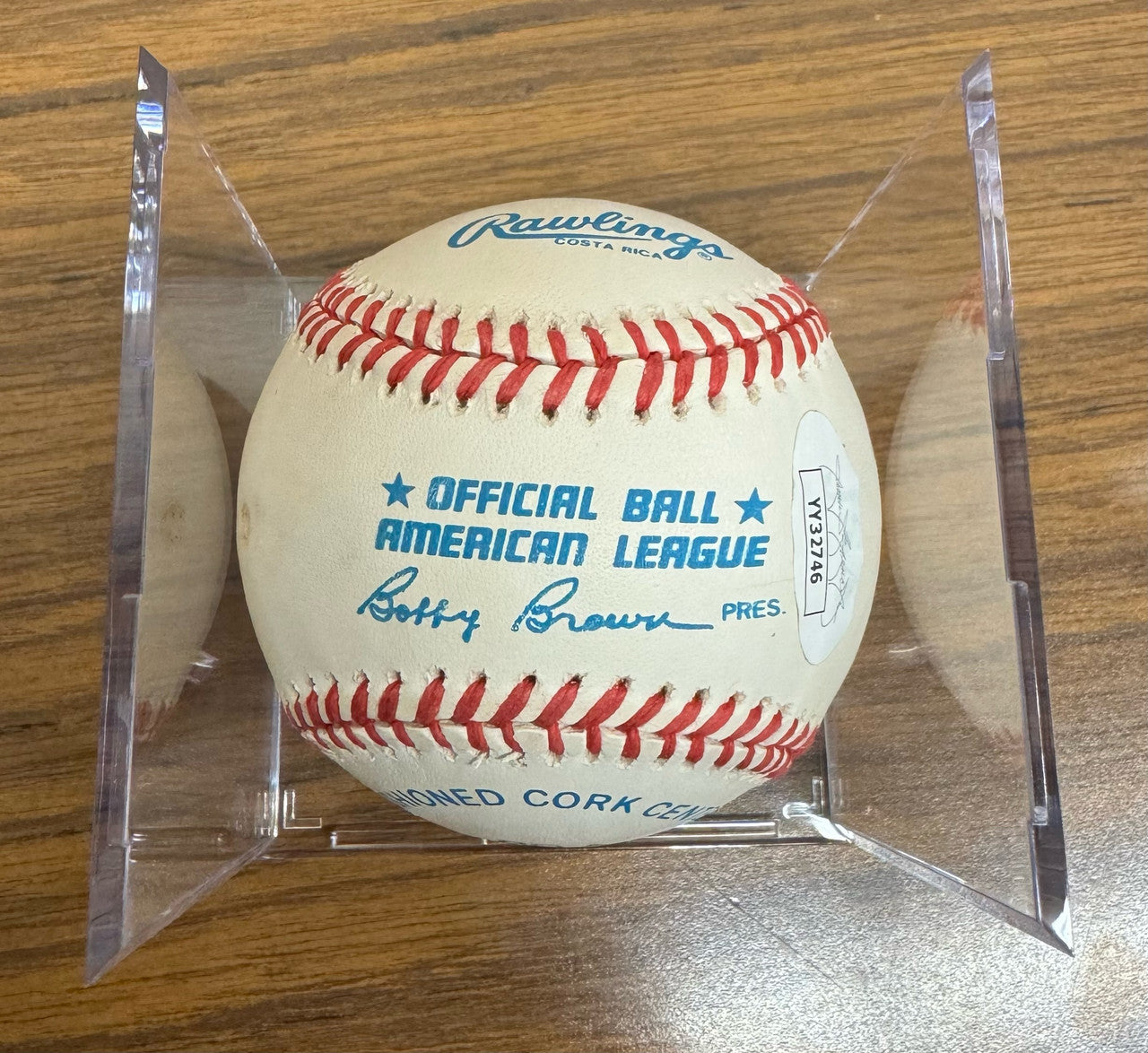 Mickey Mantle Signed Autographed Rawlings OMLB Baseball JSA